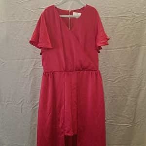 Girl's high low romper